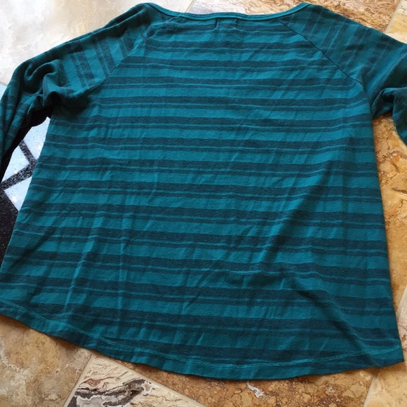 C&S long sleeved striped Teal/darkest blue green - Picture 5 of 8